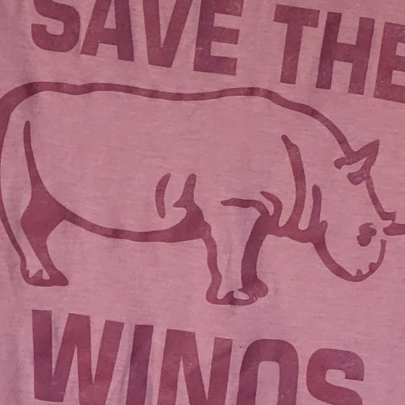 Funny Save the Winos Long Sleeve Graphic Tee Shirt Size Medium Wine Theme Tee - Picture 2 of 7
